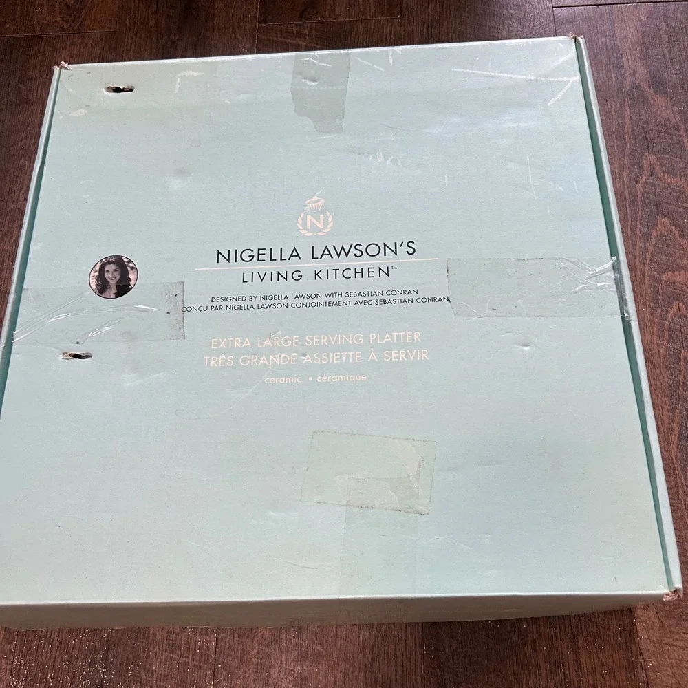Nigella Lawson Living Kitchen XL Serving Platter Robin Egg Blue Sebastian Conran